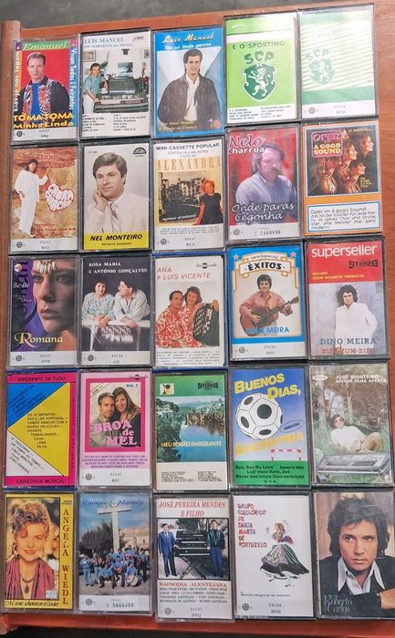 Cassetes de musica antiga