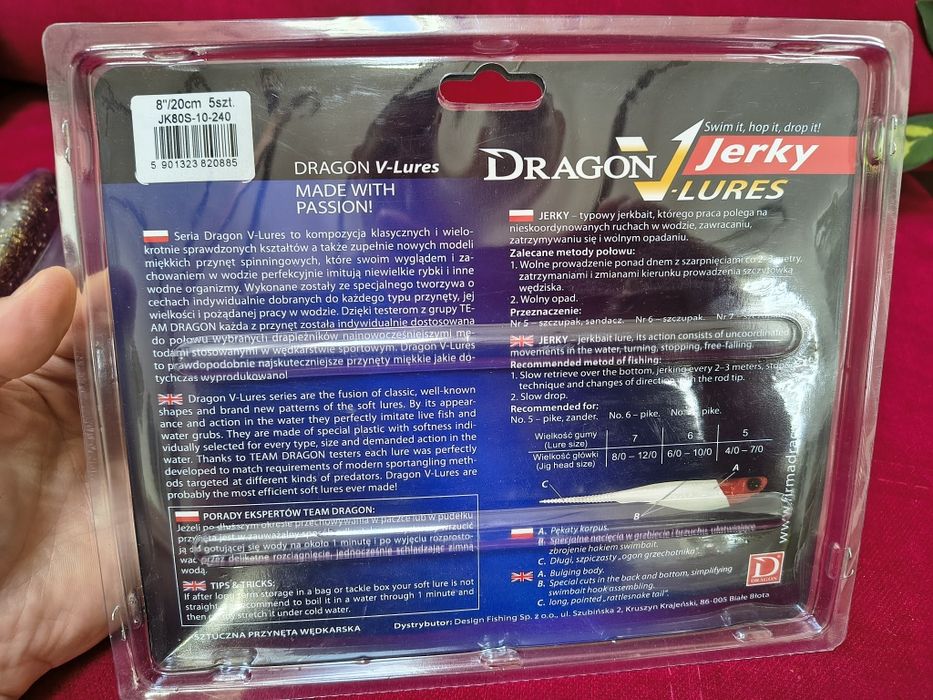 Duże jaskółki Dragon V-lures