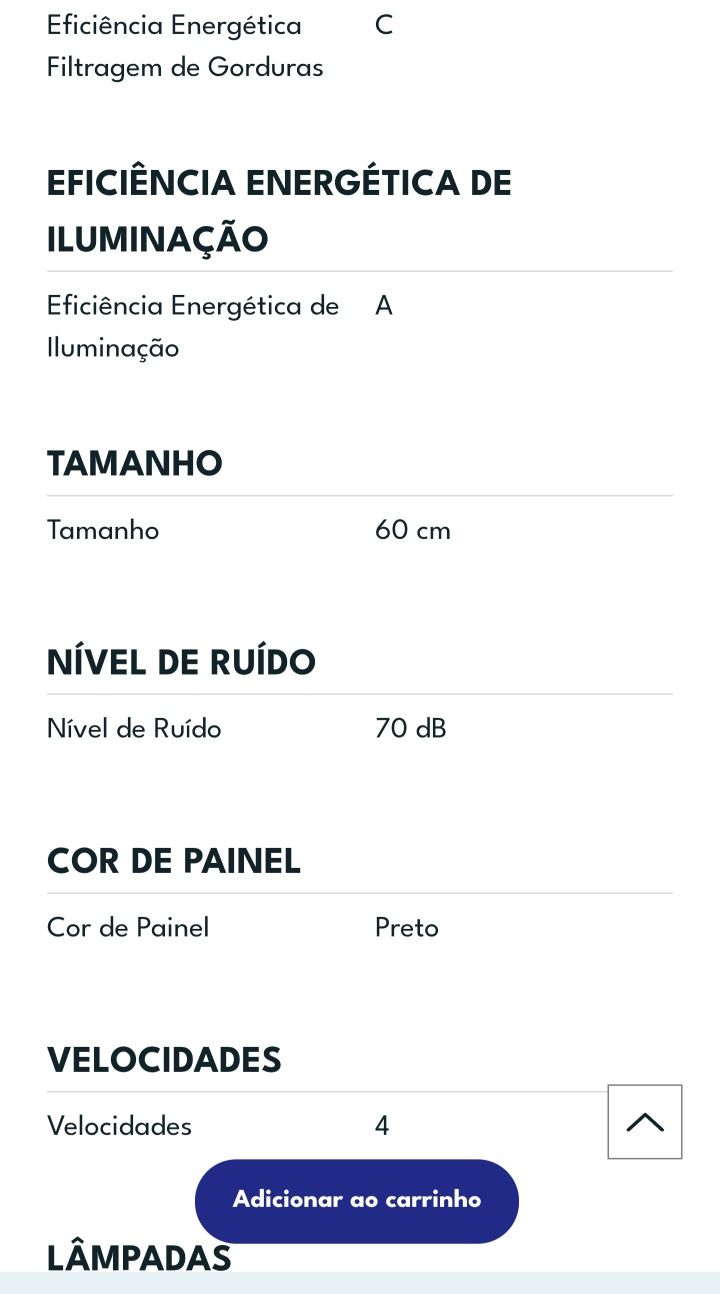 Exaustor LG Novo