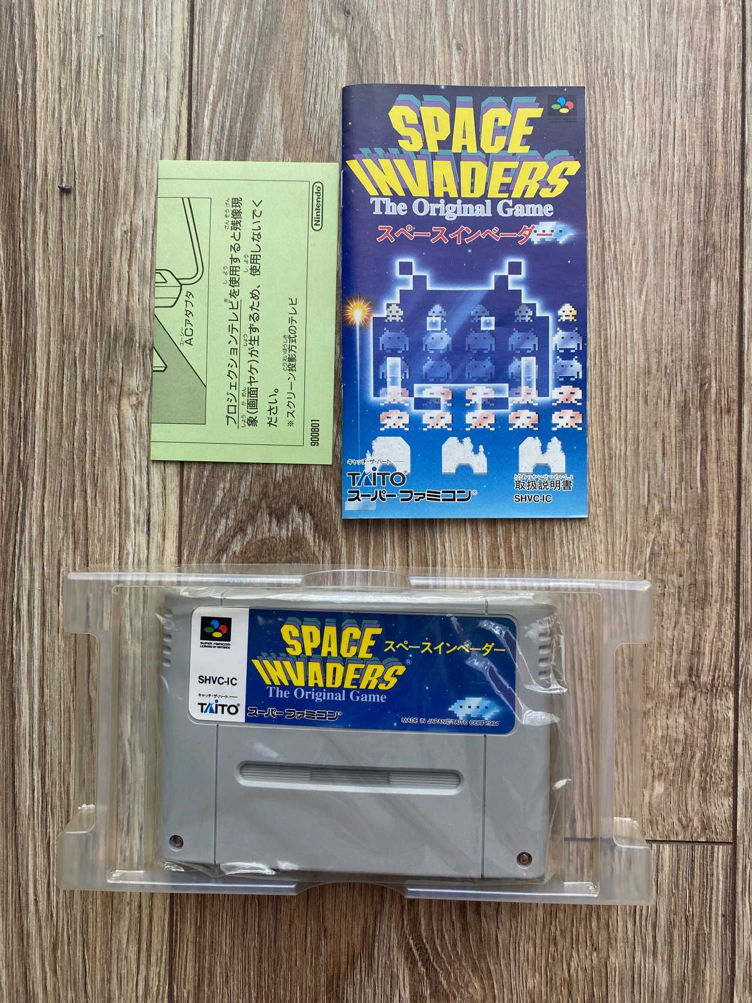 gra SNES Space Invaders stan kolekcjonerski CIB