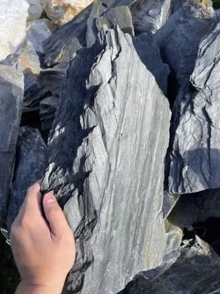 Czarny Kamień Akwarium Skała Black Grey Stone Malawi Tanganika Łupek