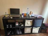Móvel Ikea Preto com gavetas