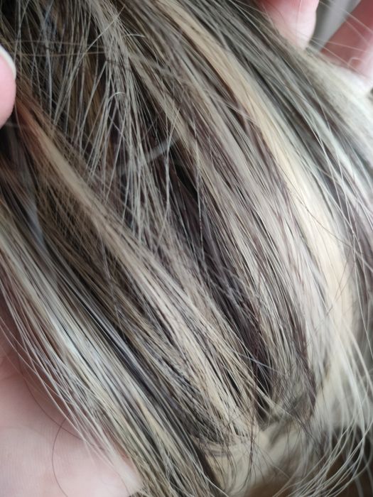 Хвост накладной термо  на заколке, липучке  55 см