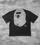 Футболка Mastermind x Bape / Project G/R чорного кольору оверсайз.