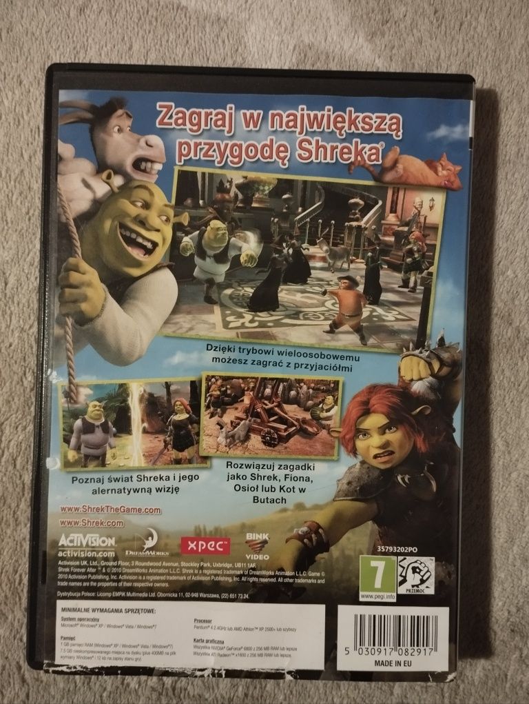 Gra PC DVD ROM. "Shrek Forever. Ostatni rozdział