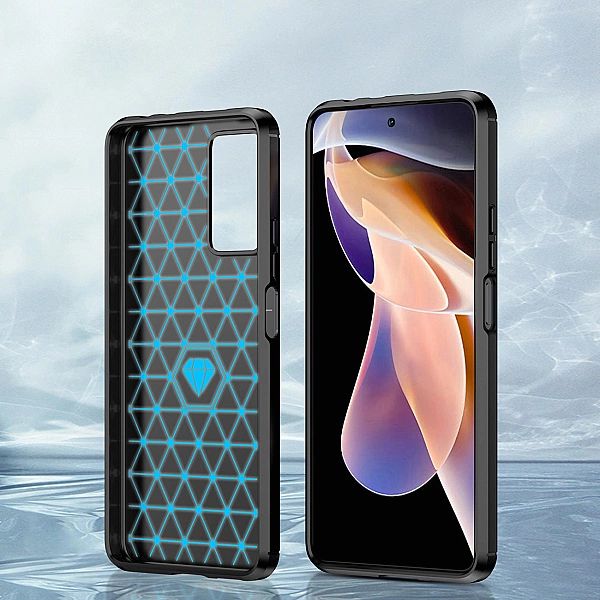 Carbon Case elastyczne etui pokrowiec Xiaomi Redmi Note 11 Pro+ 5G (Ch
