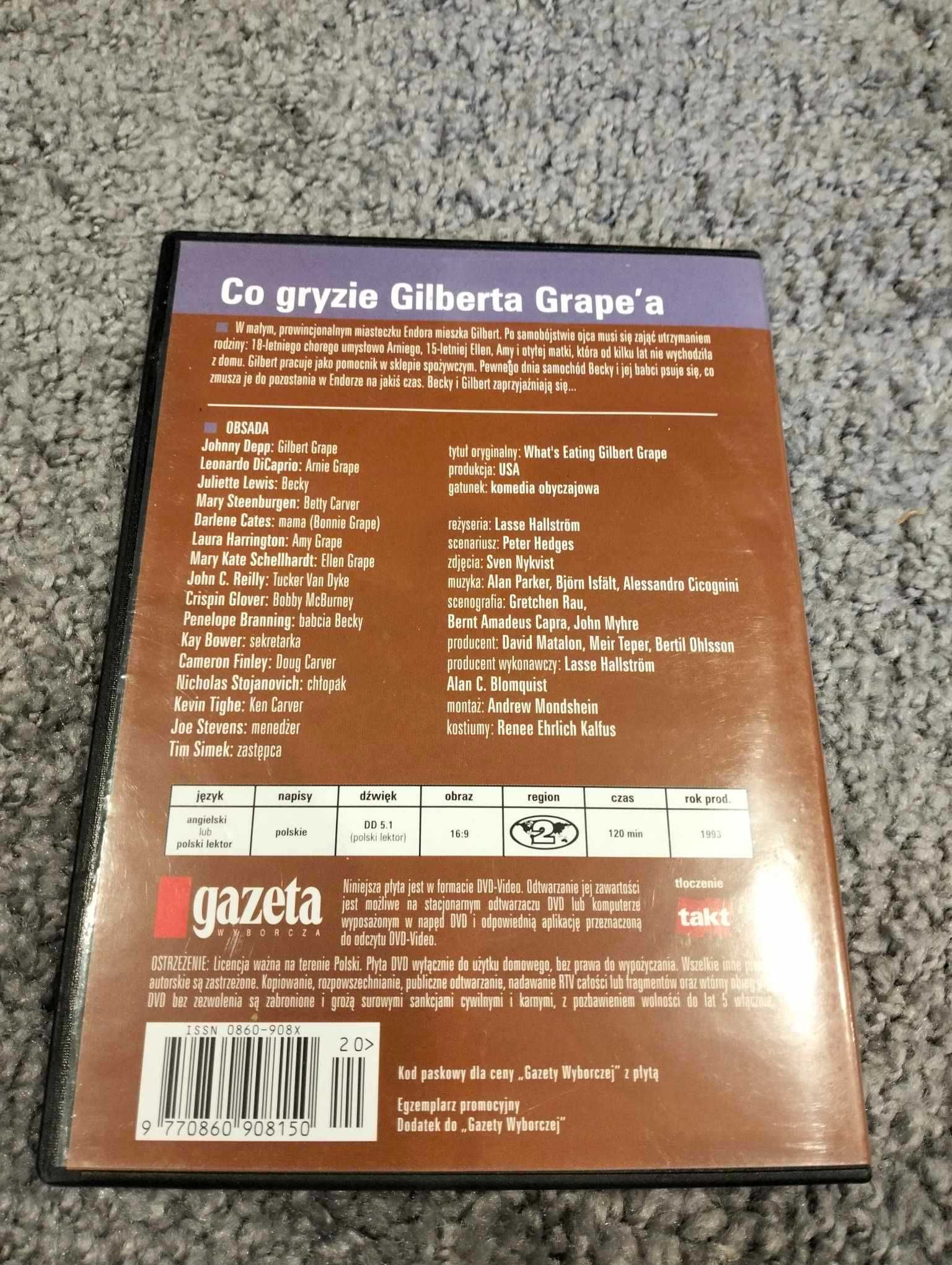 Co gryzie Gilberta Grape'a film DVD