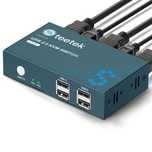 Przełącznik KVM Switch HDMI 2 Port 4K 30Hz, USB2.0 że