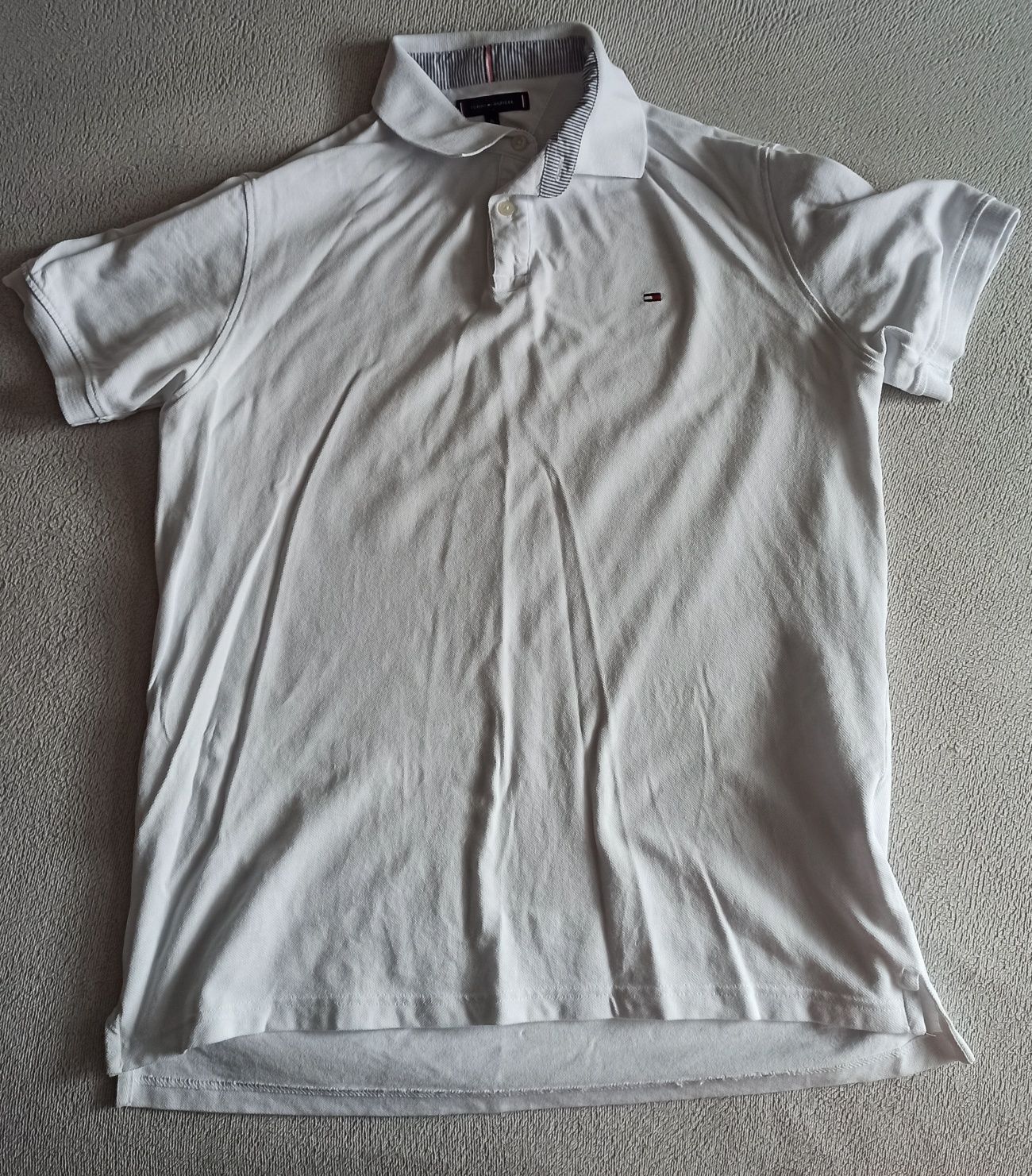 Koszulka Polo Tommy Hilfiger Biała Męska XL