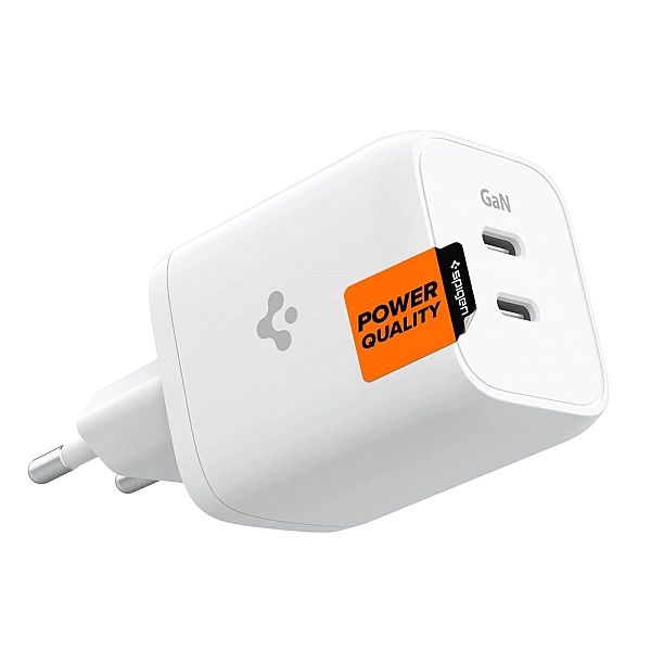 Spigen Pe2106eu Powerarc 2-port Network Charger Pd65w White