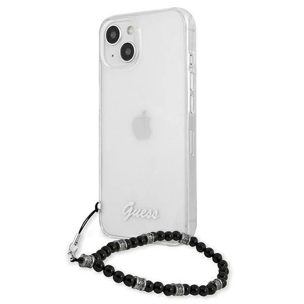 Etui Transparentne Guess iPhone 13 mini 5,4" Czarny Pearl