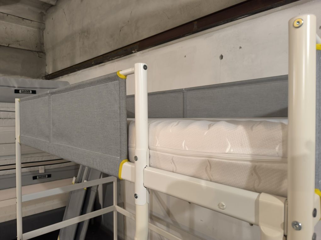 Ikea Vitval 90x200 + Materac Łóżko na Antresoli Piętrowe Solidne Białe