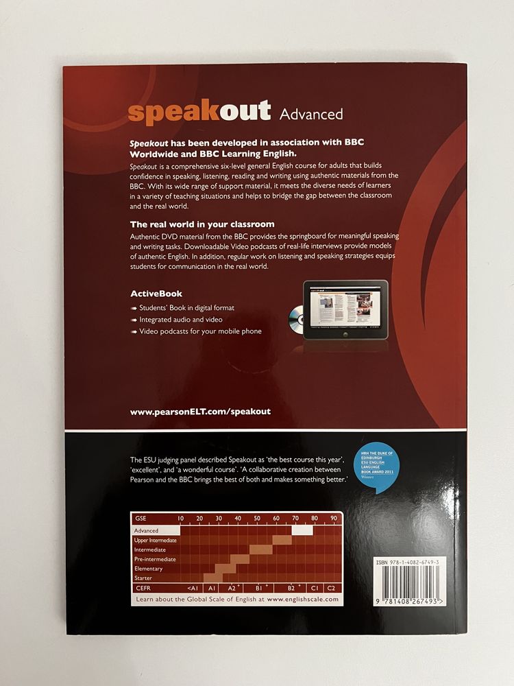 Speakout Advanced Students' Book z płytą DVD
