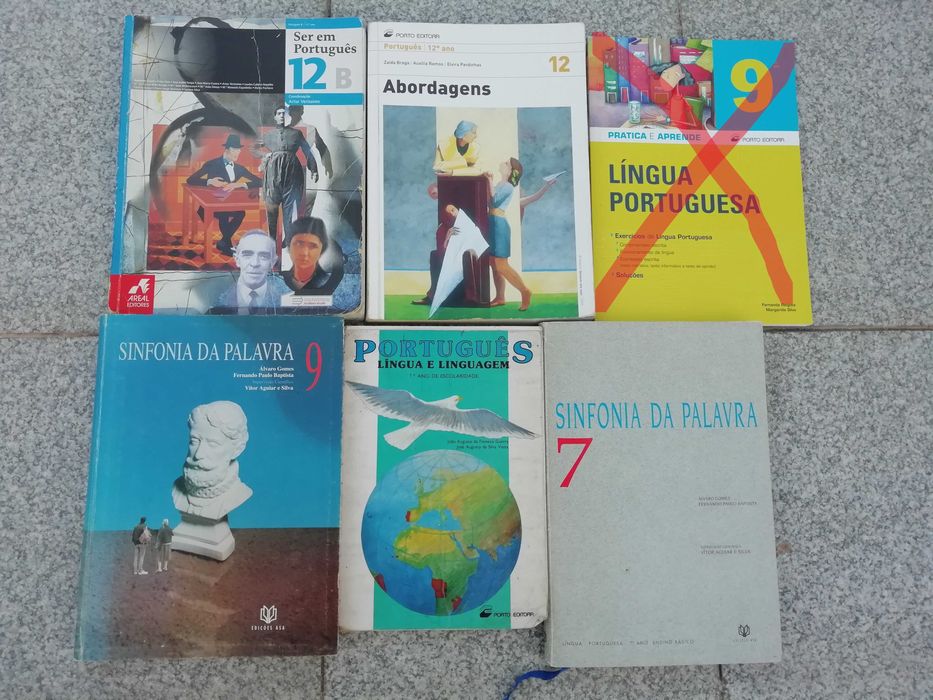 Livros escolares - língua portuguesa