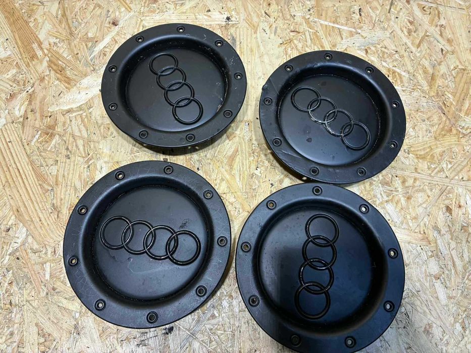 komplet dekielków dekielki felg audi a6 c5 a4 b6 b7 146mm czarne