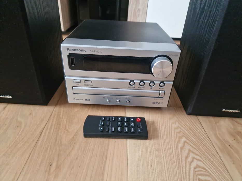 Wieża SA-PM250 radio wzmacniacz  cd odtwarzacz pilot usb bluetooth
