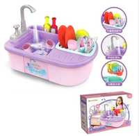 Дитяча кухонна мийка (раковина) з краном для дівчинки, дитяча іграшка