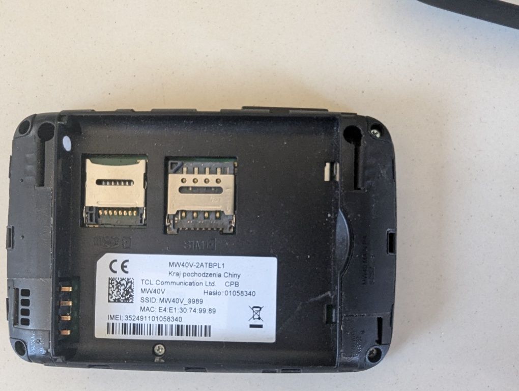 Router Alcatel na kartę SIM internet do samochodu mobilny 150 Mbps