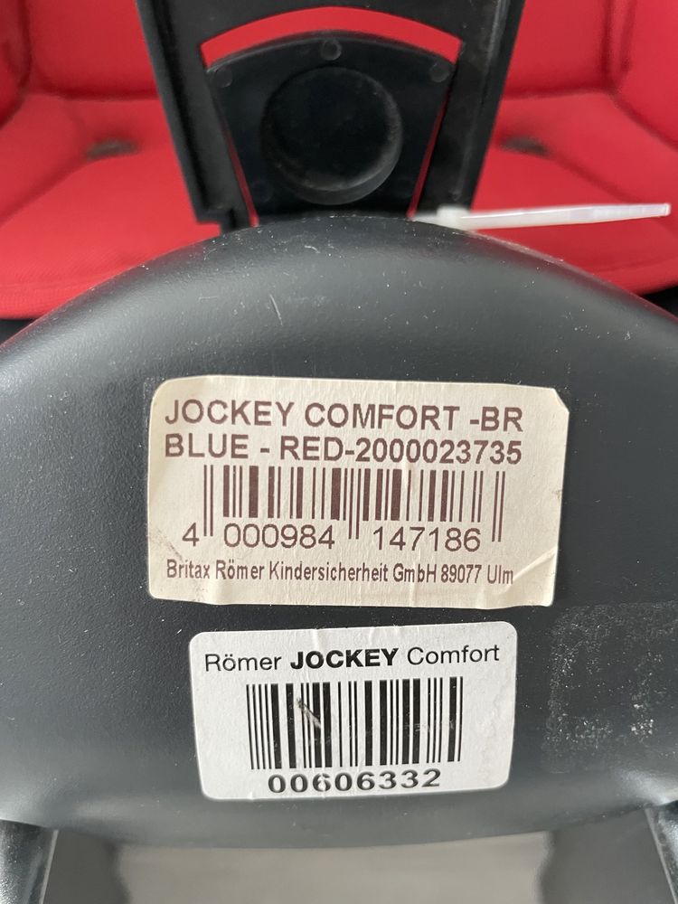 Fotelik rowerowy tylny Romer JOCKEY COMFORT czerwony