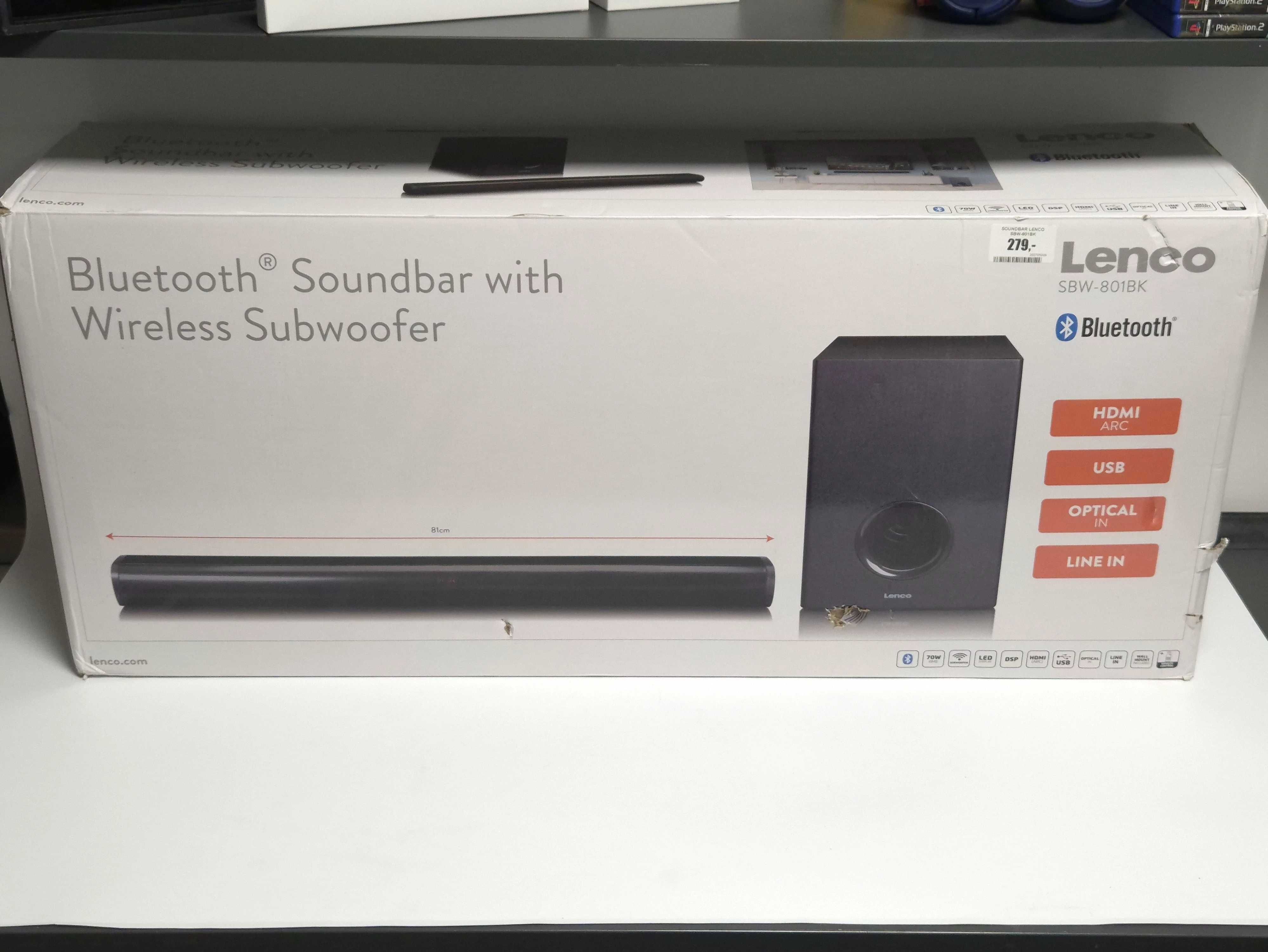 Soundbar LENCO SBW-801BK Opis