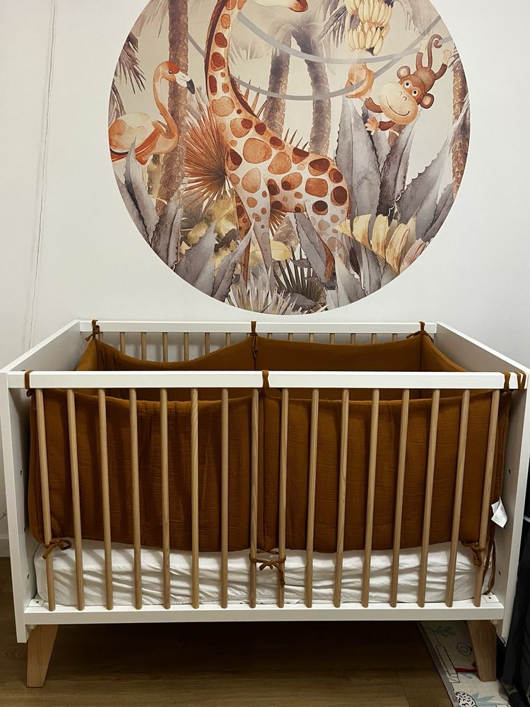 Berço Zippy 3 em 1 + Kit Co-Sleep novo + Colchão ortopédico