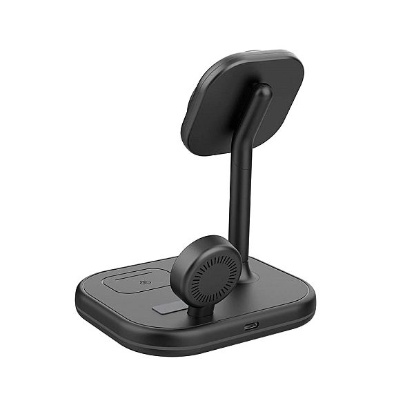 Tech-Protect Qi15W-A27/3In1 Magnetic Magsafe Wireless Charger Black
