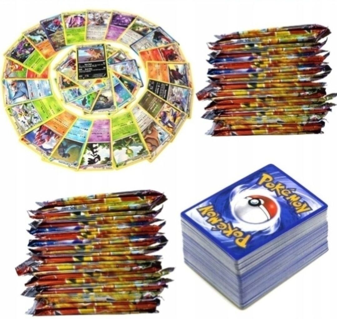 400 szt KART POKEMON Duży Zestaw 400 sztuk Karty Pokemon
