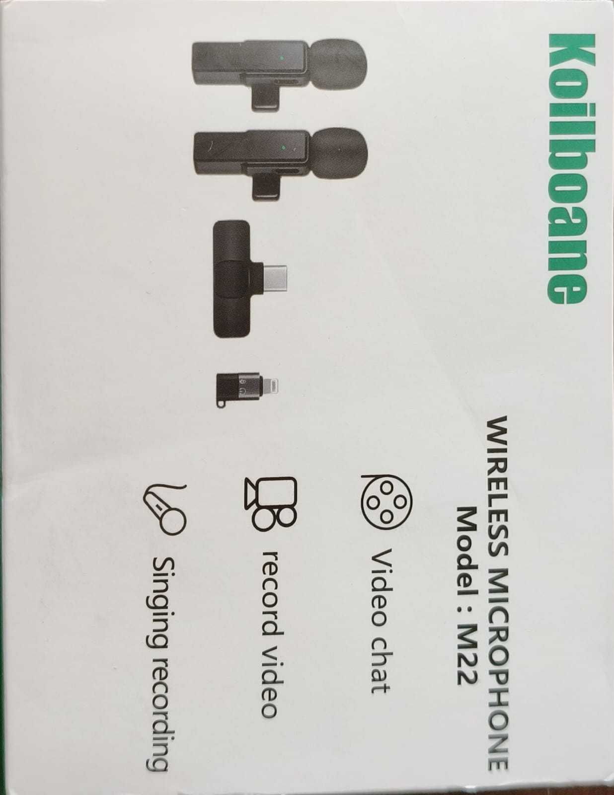 Microfone Lapela Koilboane M22 - (Combo x2 Microfones) C/ Garantia