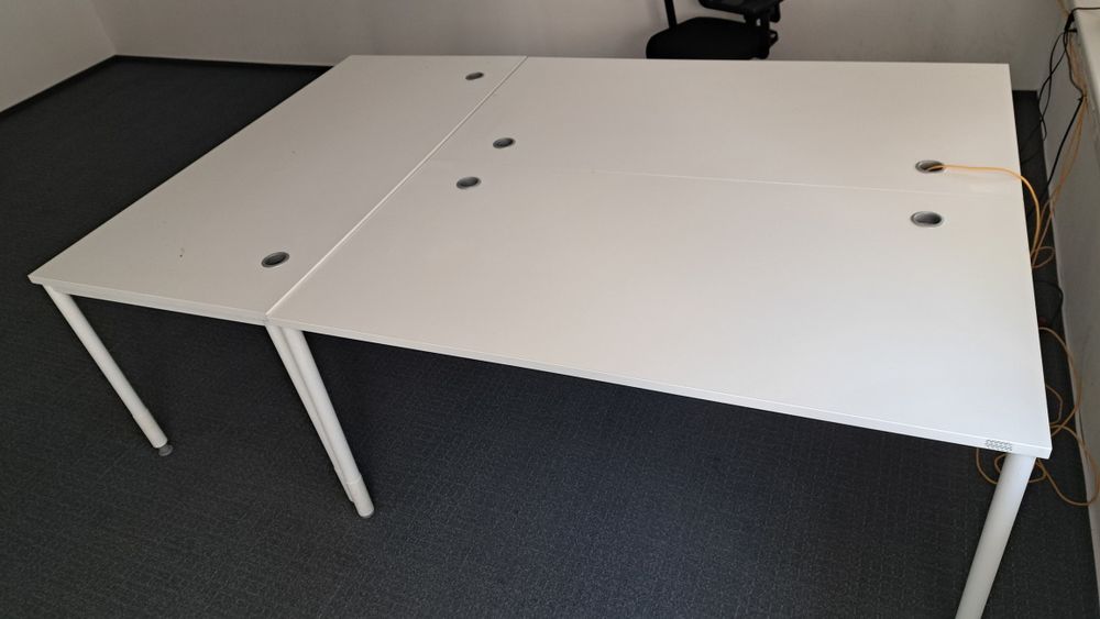 Biurko białe 160 x 80 Mikomax