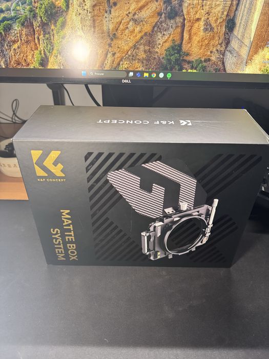 K&F CONCEPT Mini Matte Box + Filtro Black Mist 1/4