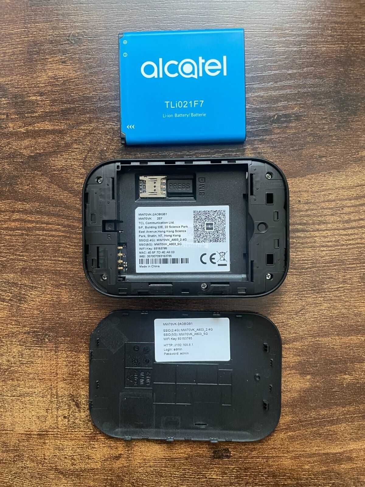 Router Alcatel Linkzone MW70 4G LTE Cat. 7 Wi-Fi