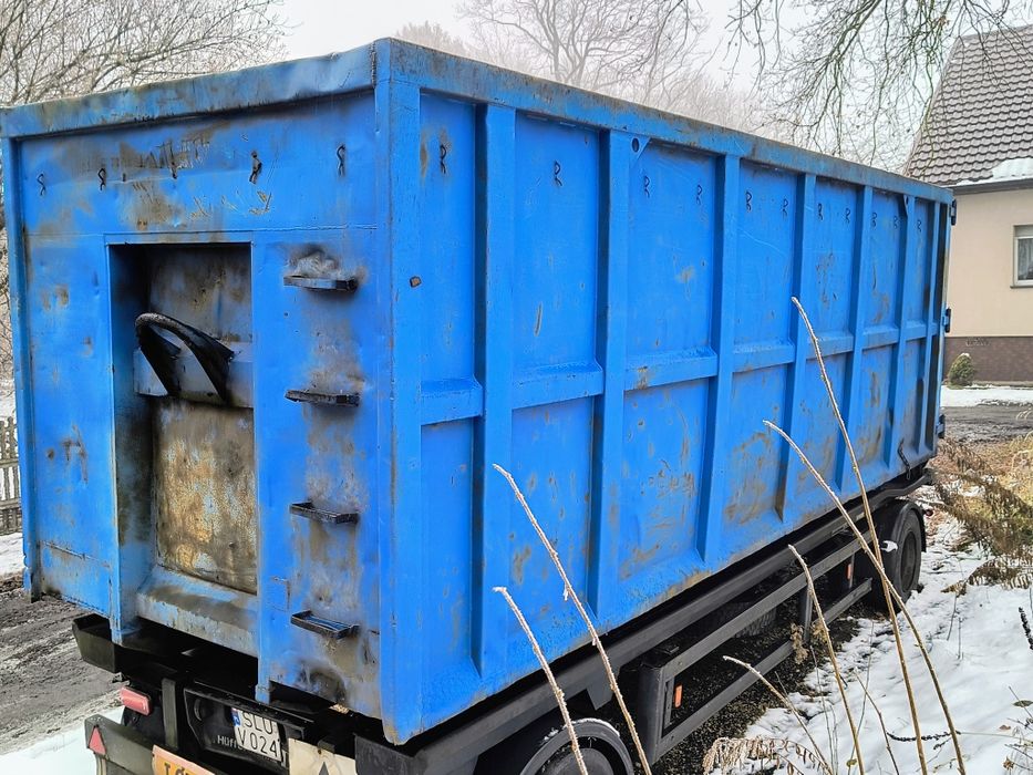 Kontenery hakowe + plandeki na złom itd