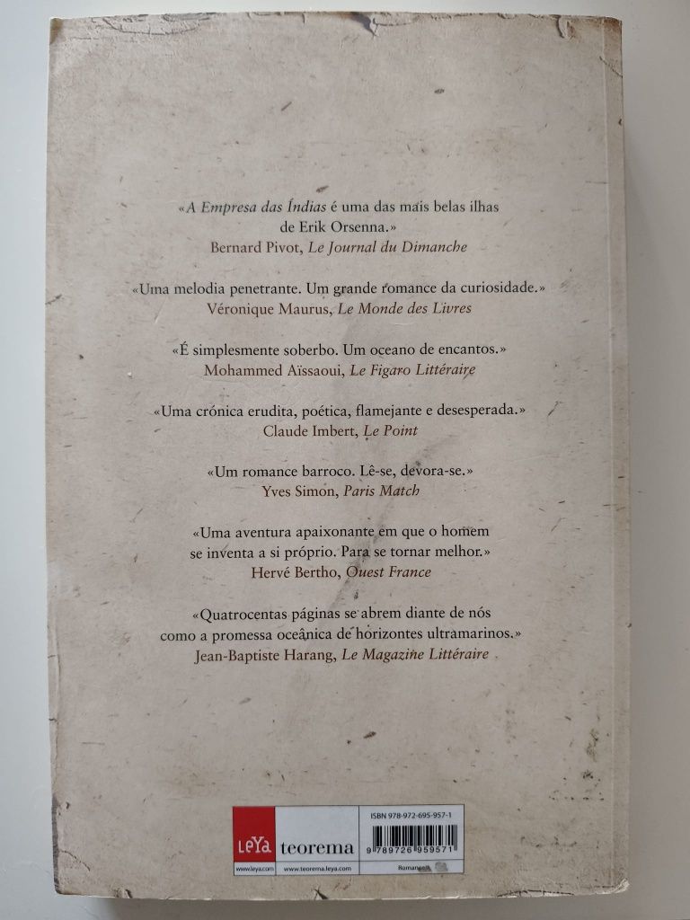 Livro de Erik Orsenna - A empresa das Índias