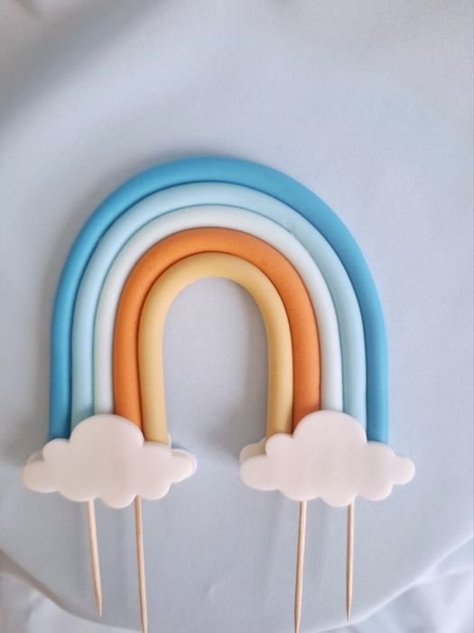 Bingo Bluey figurki z masy cukrowej na tort