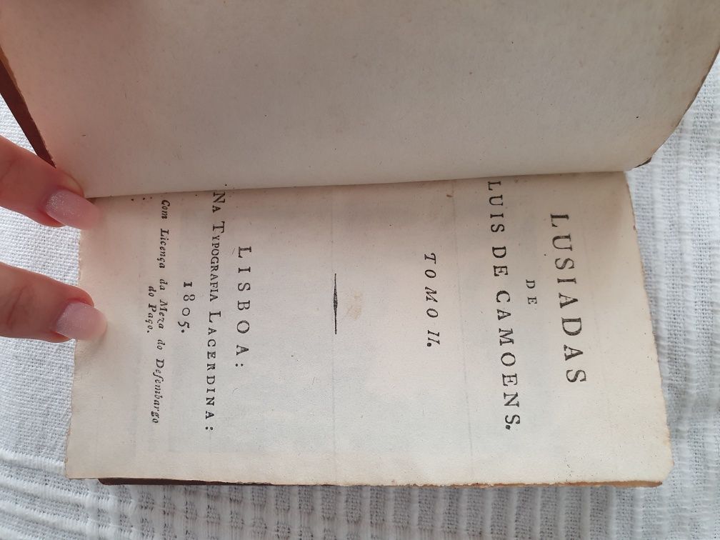 Lusíadas - Luís de Camões edição 1805