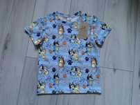 Wyprzedaż Tshirt bluzka z krótkim rękawem koszulka Bluey i Bingo r 110