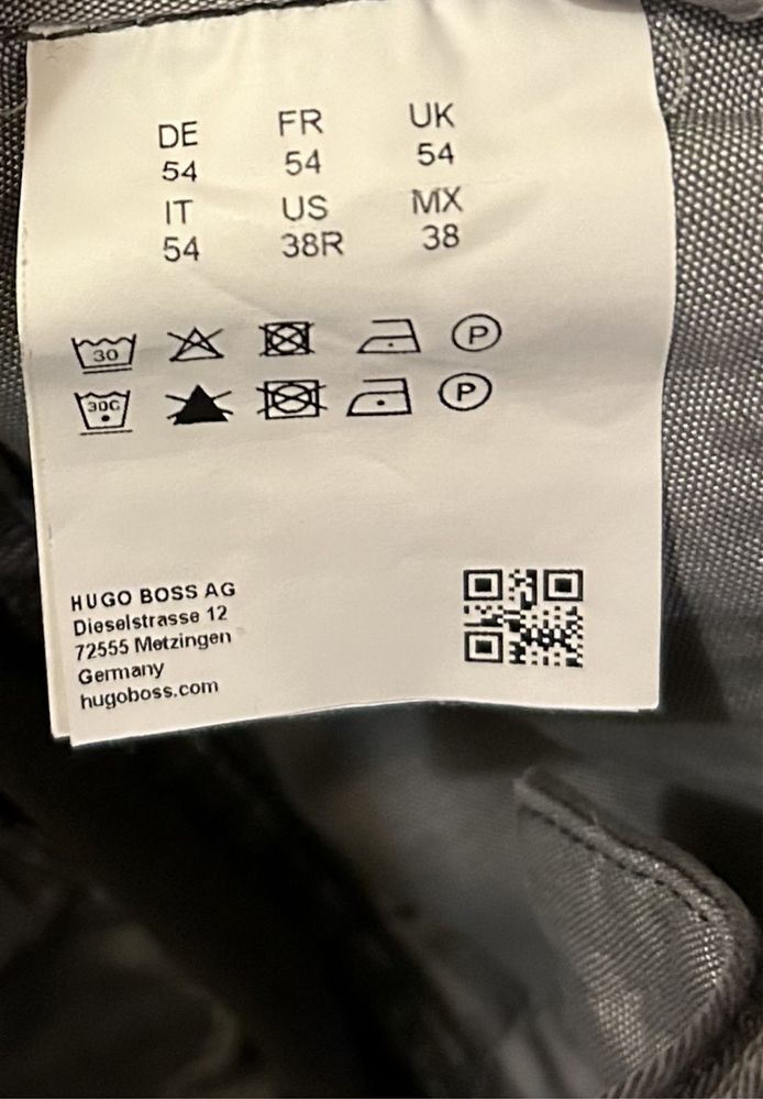 Chinos Calças Hugo Boss tam 54 cinza