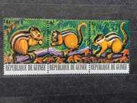 Znaczki Gwinea 1977 fauna wiewiórki
