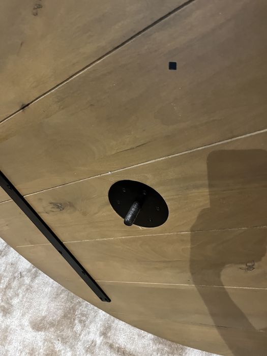 Blat okragly z drewna litego mango