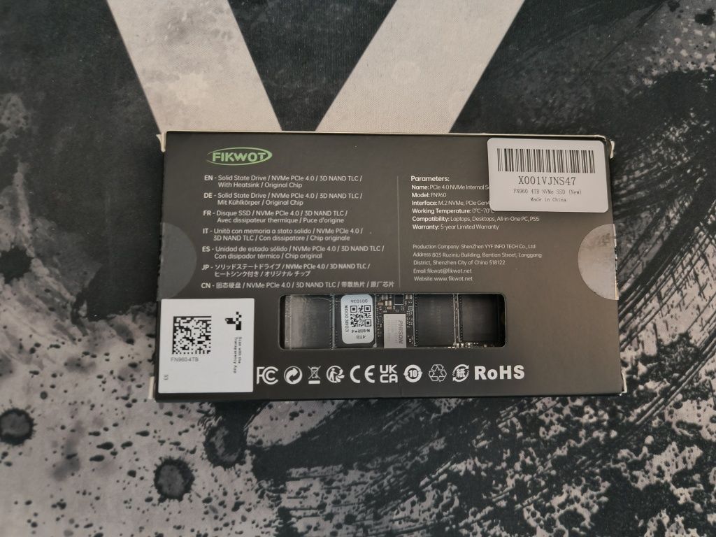 Nowy dysk SSD 4TB pcie 4.0 TLC