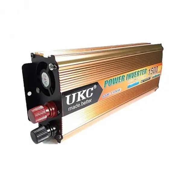Инвертор UKC 1500W AC/DC преобразователь напряжения 24V-220V автомобил