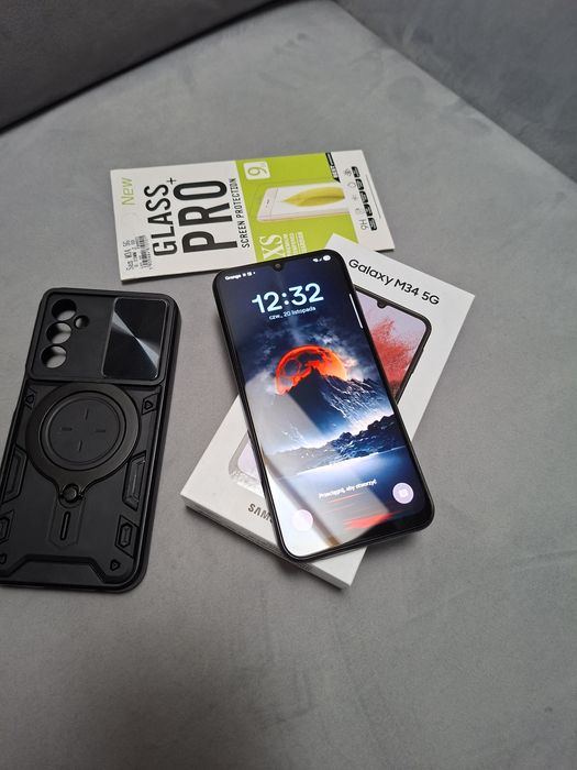 Samsung  M34  5G + etui i szkło