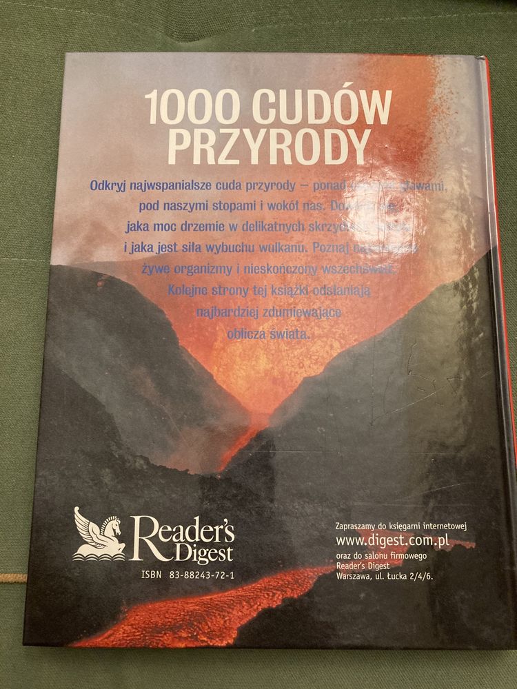 Książka "1000 Cudów Przyrody" Reader's Digest, jak nowa
