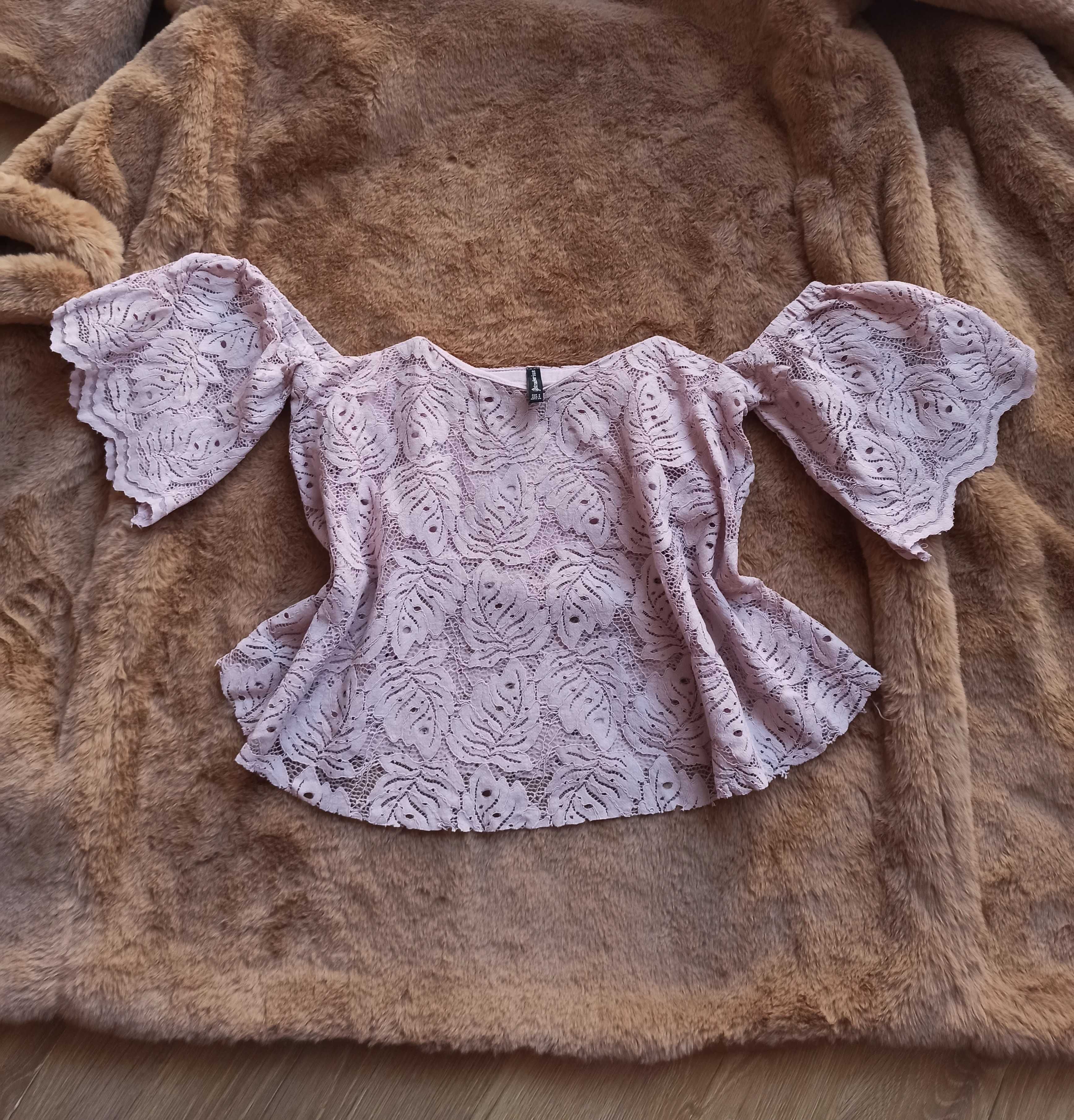 Bluzka damska. Top z koronki. Hiszpanka Stradivarius. NA SYLWESTRA