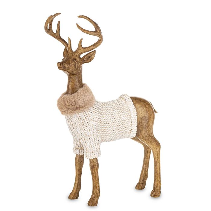 Figurka jeleń, piękna duża dekoracja świąteczna