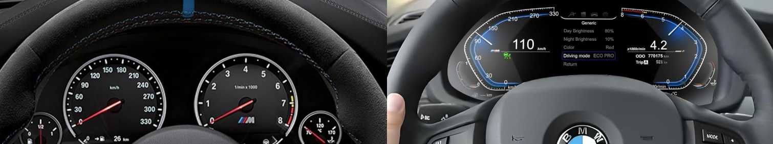 Zegary Cyfrowe LCD BMW E90 E91 E92 E93 Digital Dashboard Linux