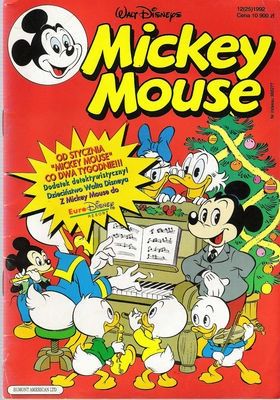 Komiks Mickey Mouse 12 1992 bez okładki myszka Miki kaczor donald