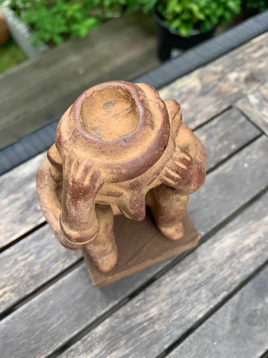 zeźba stara stuteetka funeralna,  prekolumbijska Meksyk, replika