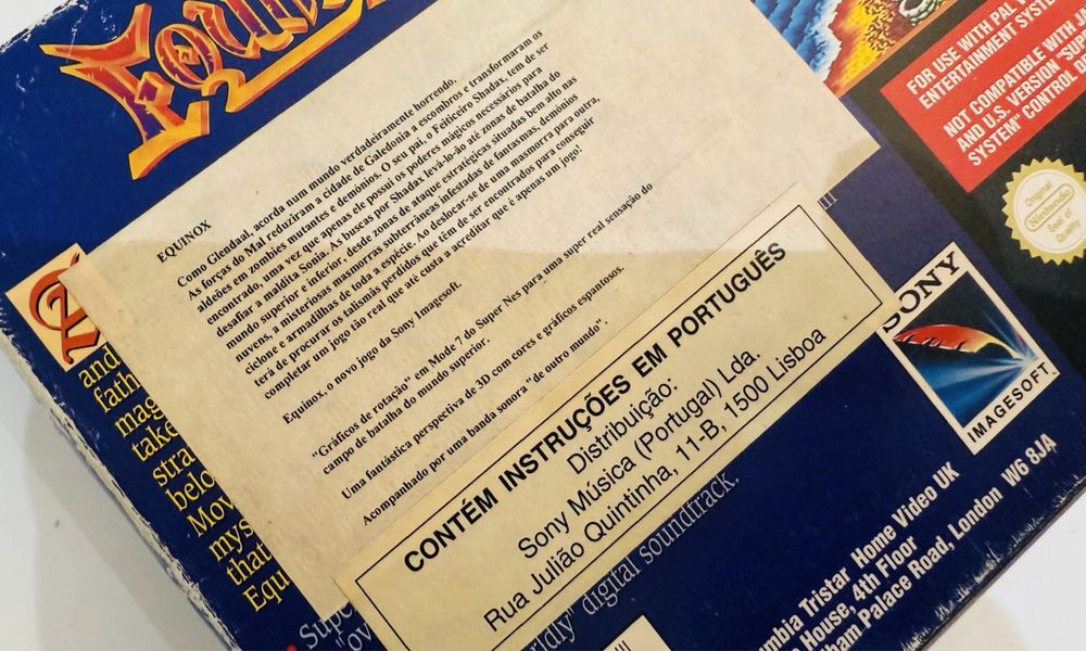 Super nintendo snes Equinox Pal versao portuguesa