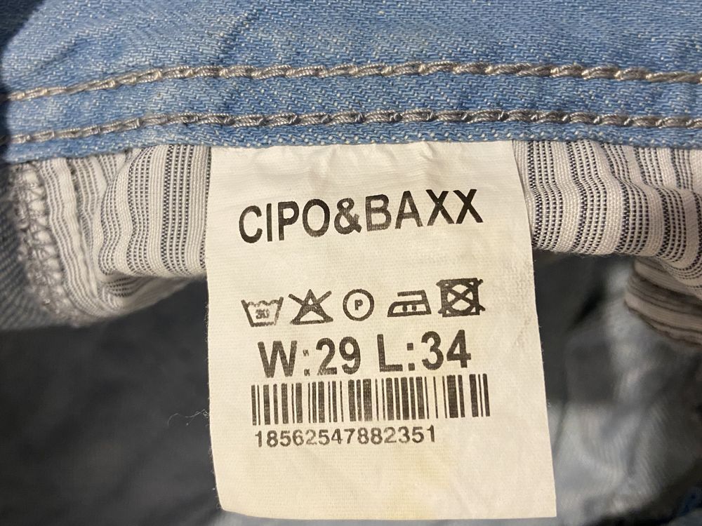 Cipo & baxx W29 L34 damskie spodnie jeansy dżinsy niebieskie nowe